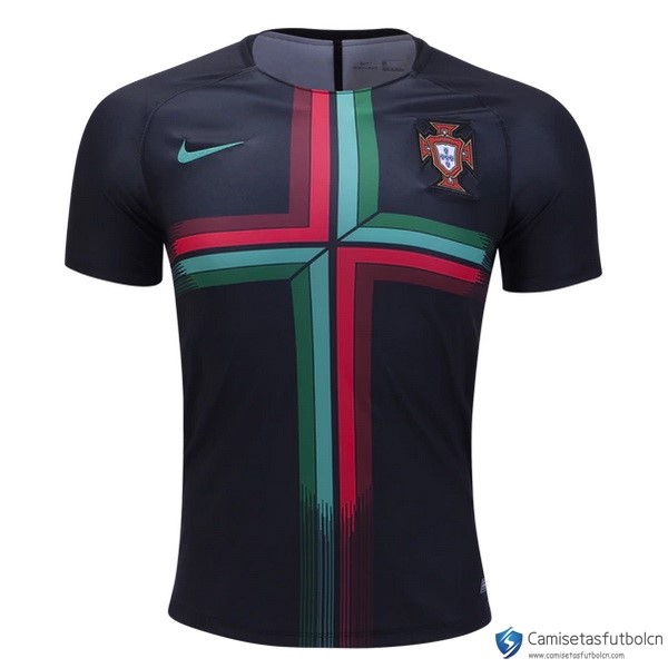 Camiseta Seleccion Portugal 2018 Pre Match Negro